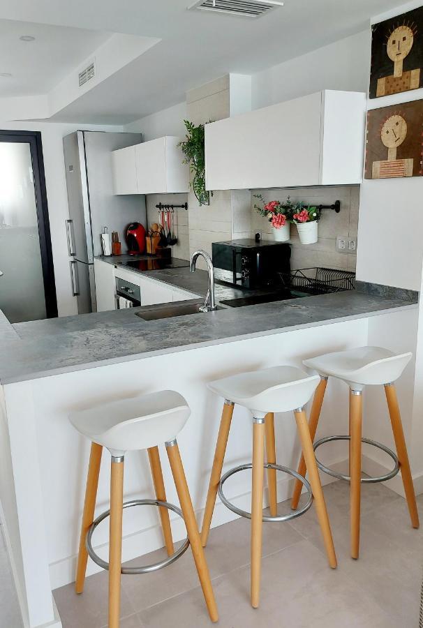 Exclusif Appartement En 1Er Ligne, Vue Imprenable, Piscine, Parking Prive A Playa Mucha Vista, Alicante 坎佩略 外观 照片